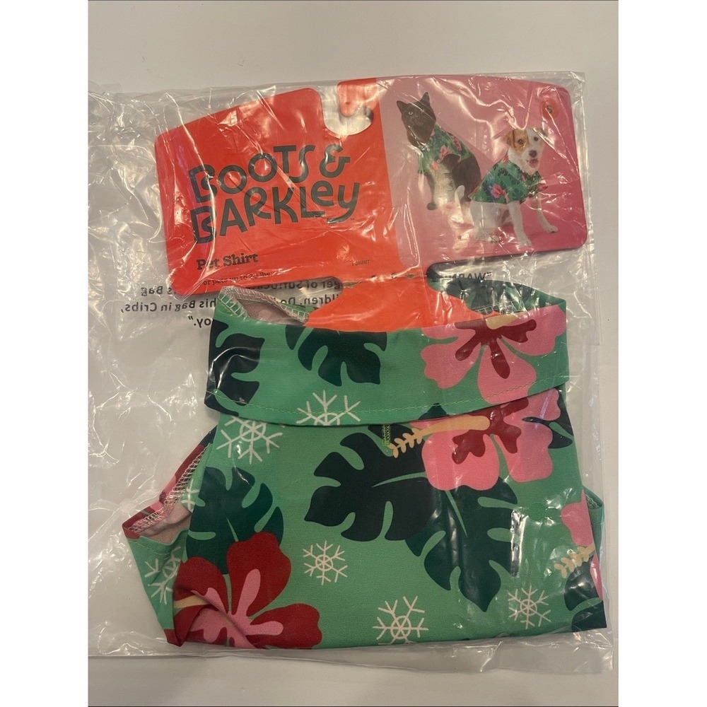 Boots & Barkley Pet Cat Dog Hawaiian Shirt Small NWT